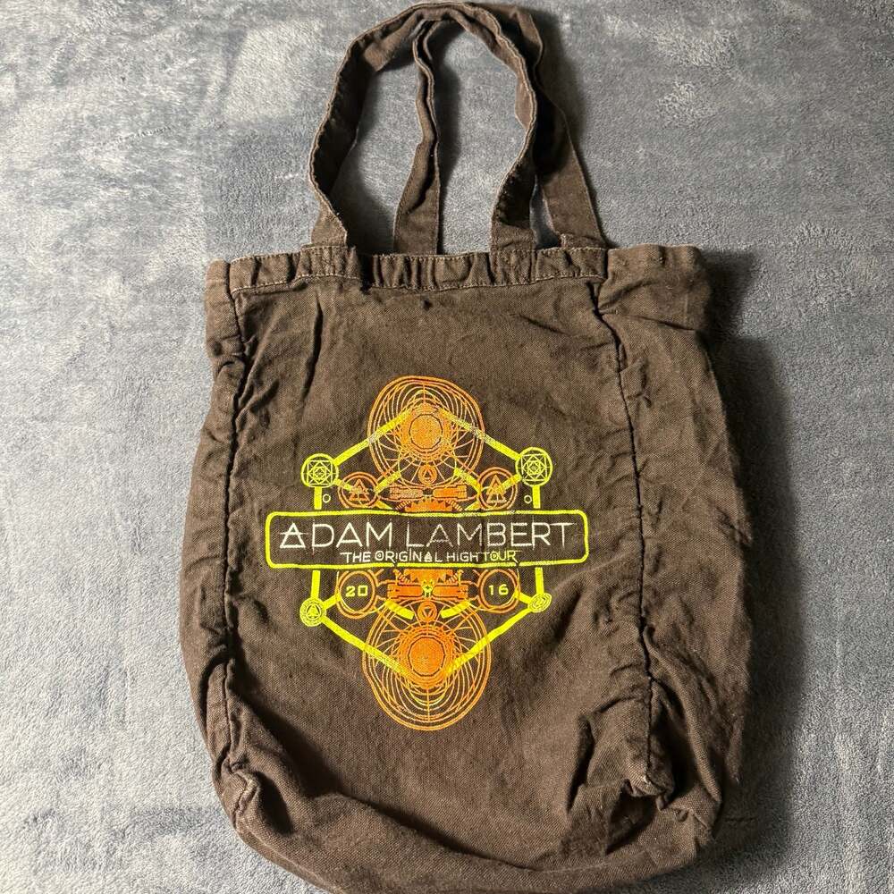 Adam Lambert The Original High Tour 2016 Black Tote Bag